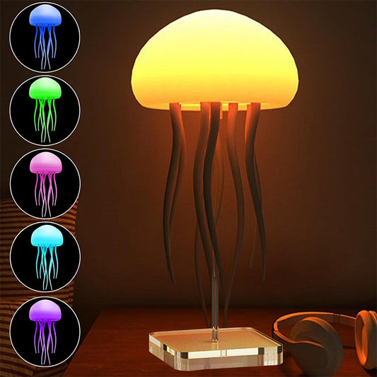 Jellyfish Mood Lamp – Floating LED Designer Lamp – Decorations Smart Table Lamp For Bedside Desk