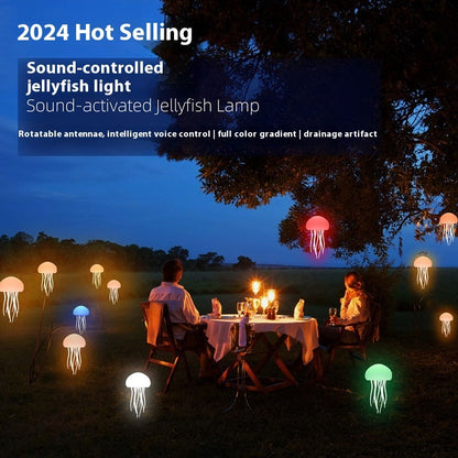 Jellyfish Mood Lamp – Floating LED Designer Lamp – Decorations Smart Table Lamp For Bedside Desk