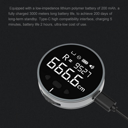 Distance Measuring Instrument |Tape Measure High Definition Digital LCD High Precision Electronic Measuring Ruler Tool